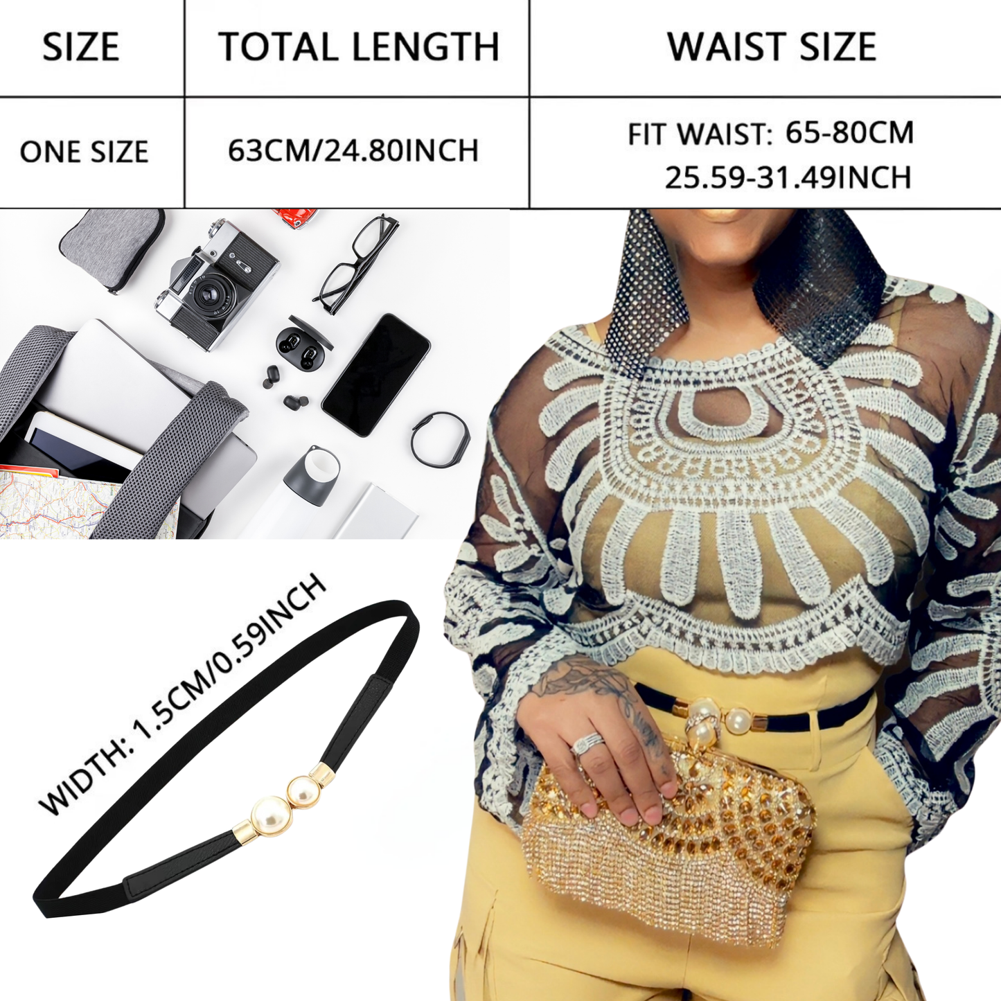 Pearls “Are It” Belt