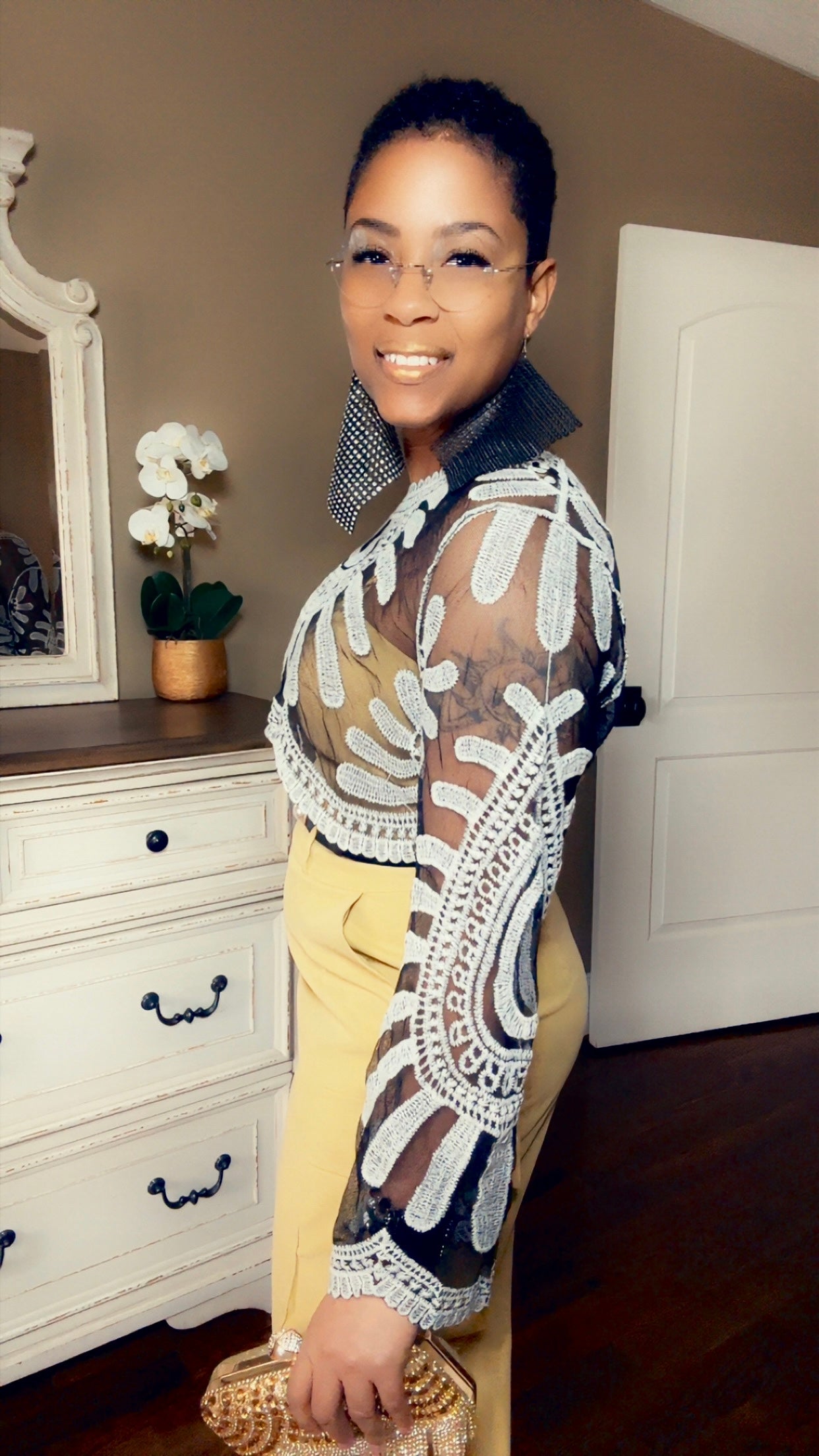 Embroidered Crop Top