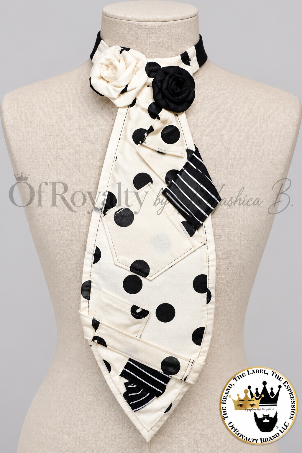 Mixed Media TearDrop NeckTie©️(Long)