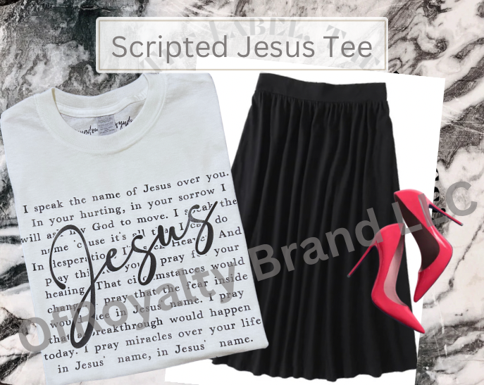 Camiseta de Jesús con guión