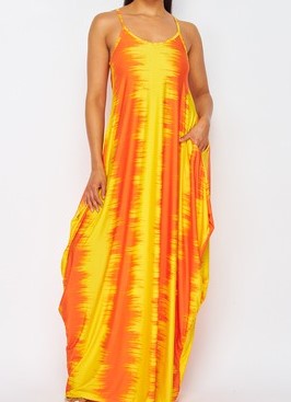Vestido largo sol eléctrico