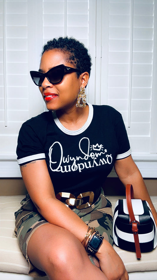 Qwyndom Fitted Ringer Tee