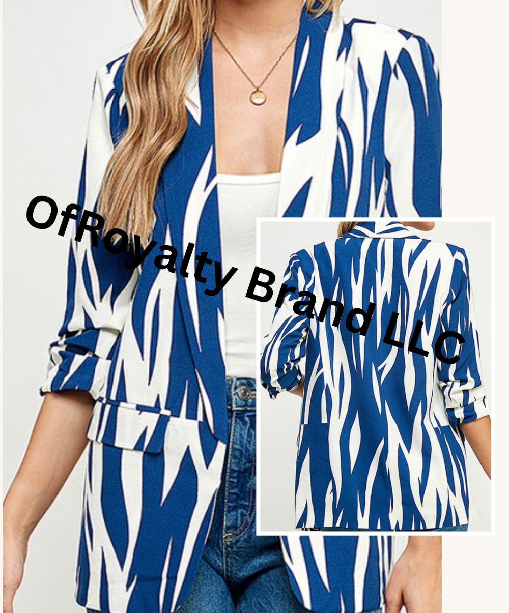 Zebra Frenzy Blazer