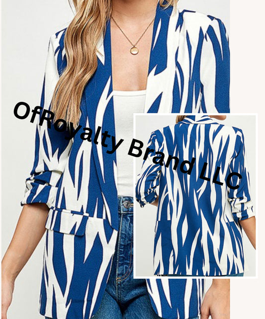 Zebra Frenzy Blazer