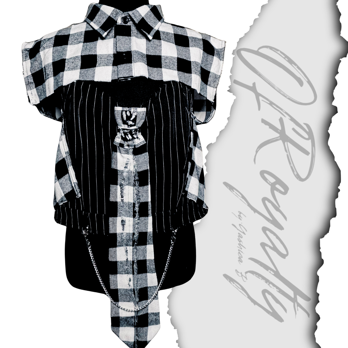 Plaid&Stripes Bustier