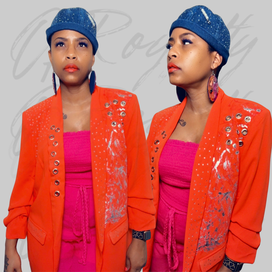 Silvered Crush Blazer