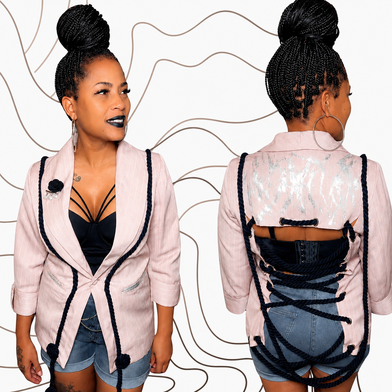 Black 🖤 Back Out Blazer