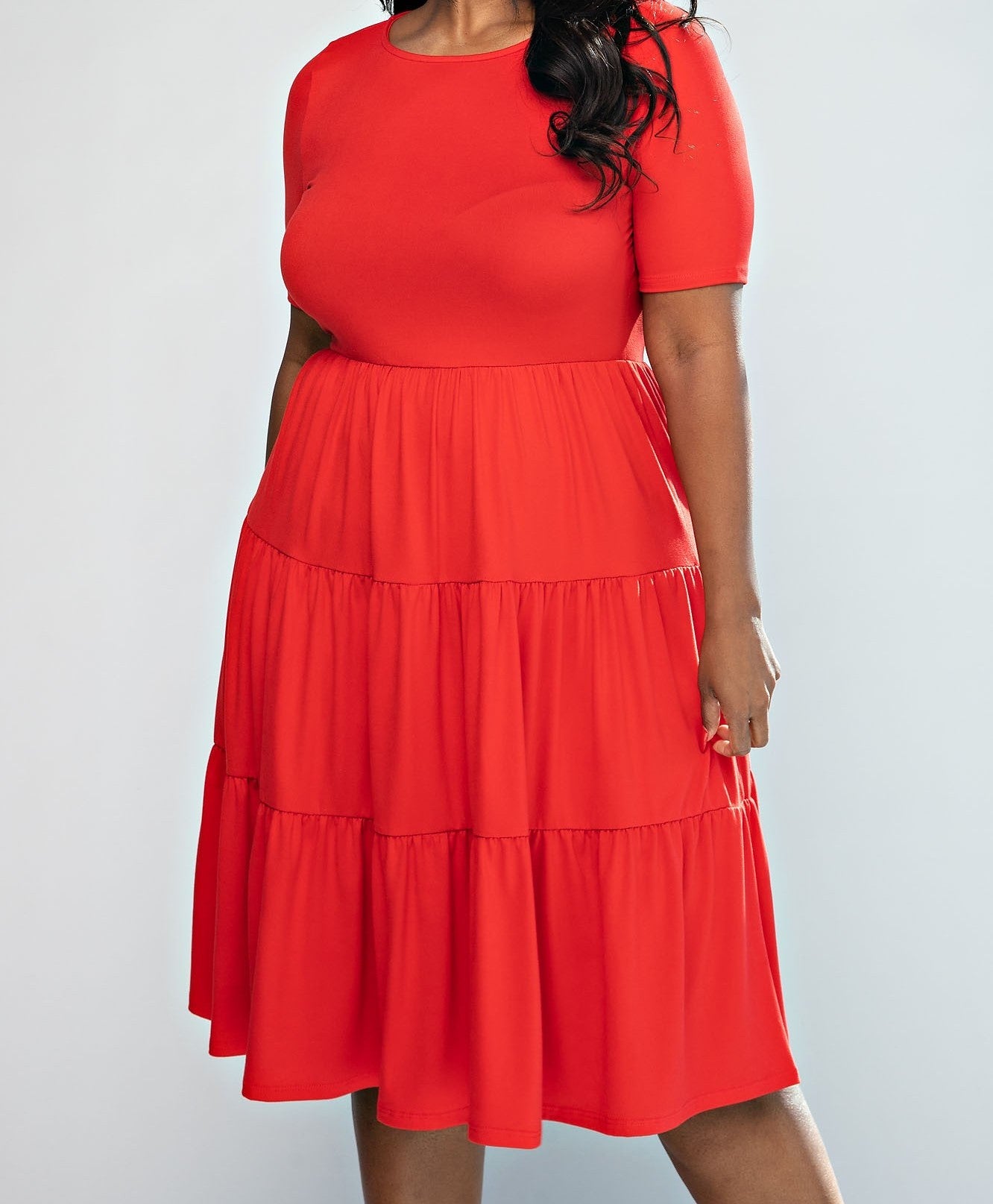 Vestido escalonado de realeza