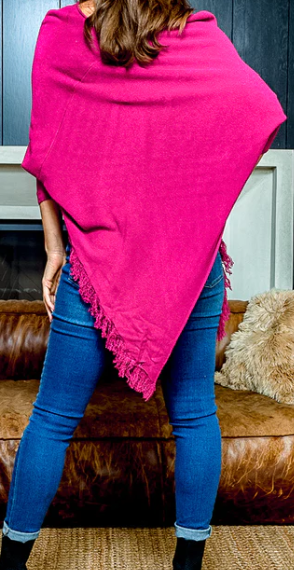 Boatneck Poncho Sweater